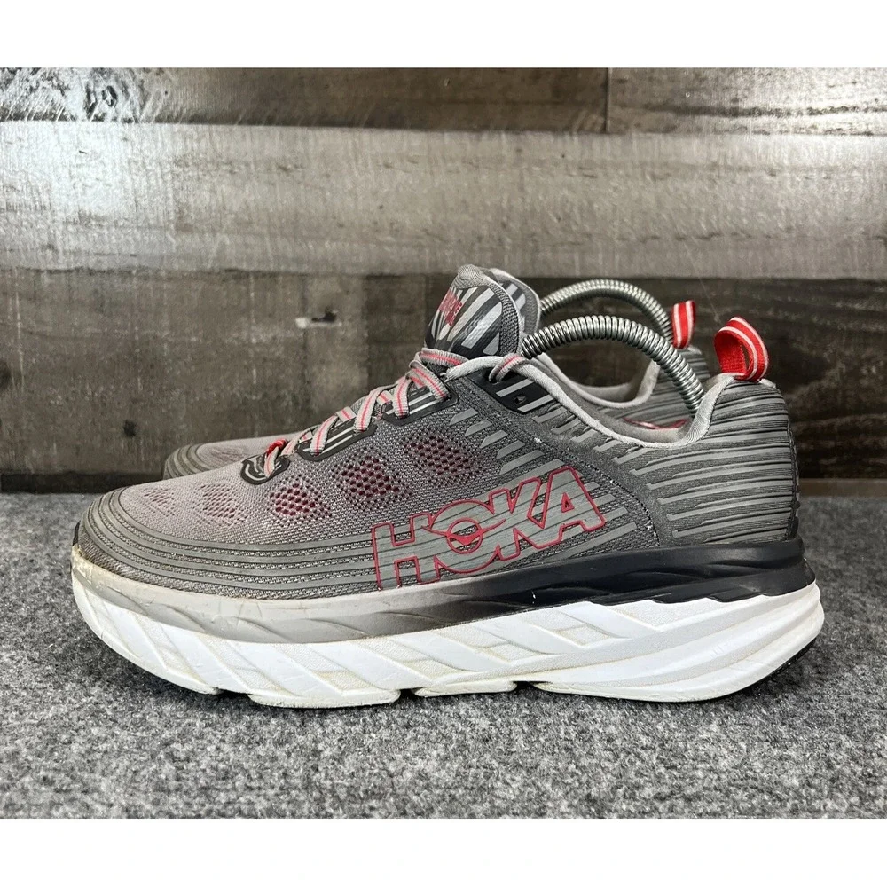 Hoka Bondi 6 Running Shoes Hoka One Low Top Sneakers 1019269 ASGY Men's 9.5